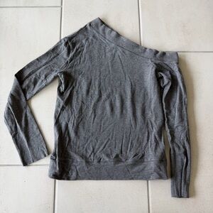 Bailey 44 Charcoal Off-Shoulder Sweater - size small